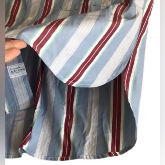 Frank & Eileen Women's Silvio Button Up Shirt Size Medium Striped EUC - Picture 8 of 10